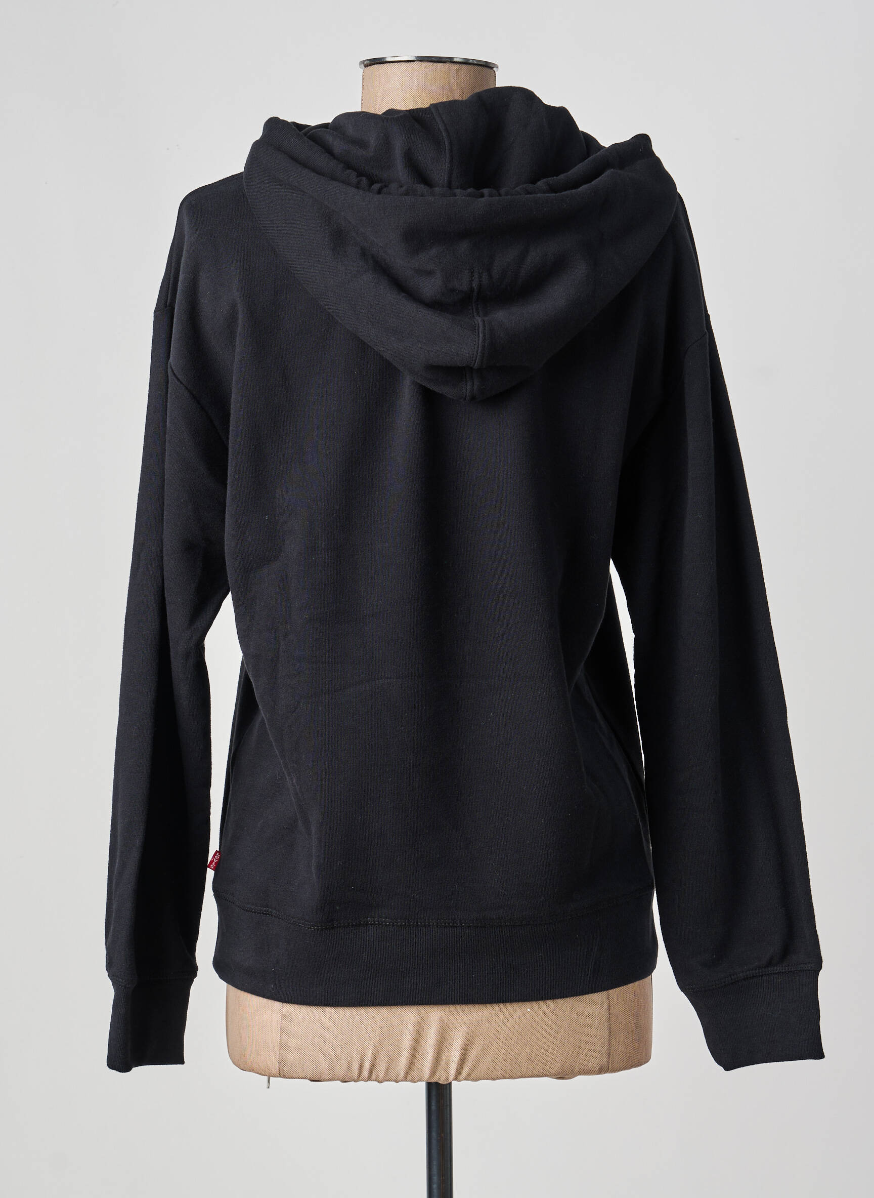 Sweat-shirt à capuche stretch manches longues noir LEVI'S femme