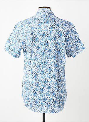 Chemise manches courtes imprimé fantaisie bleu SINOE BY BAMBOO'S homme