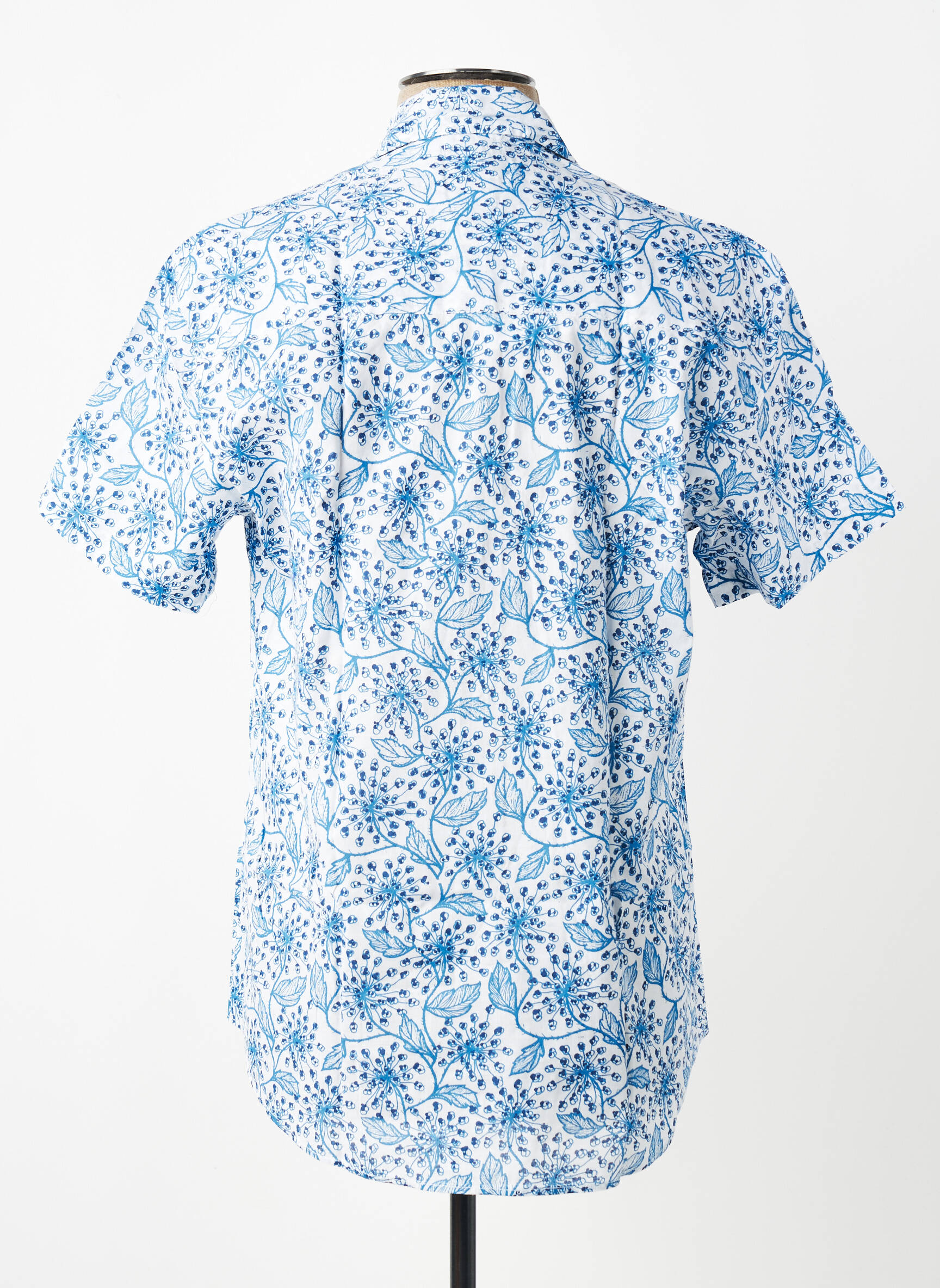 Chemise manches courtes imprimé fantaisie bleu SINOE BY BAMBOO'S homme