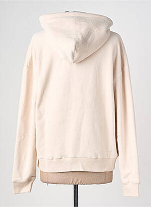 Sweat-shirt à capuche coupe droite manches longues beige TOMMY HILFIGER femme