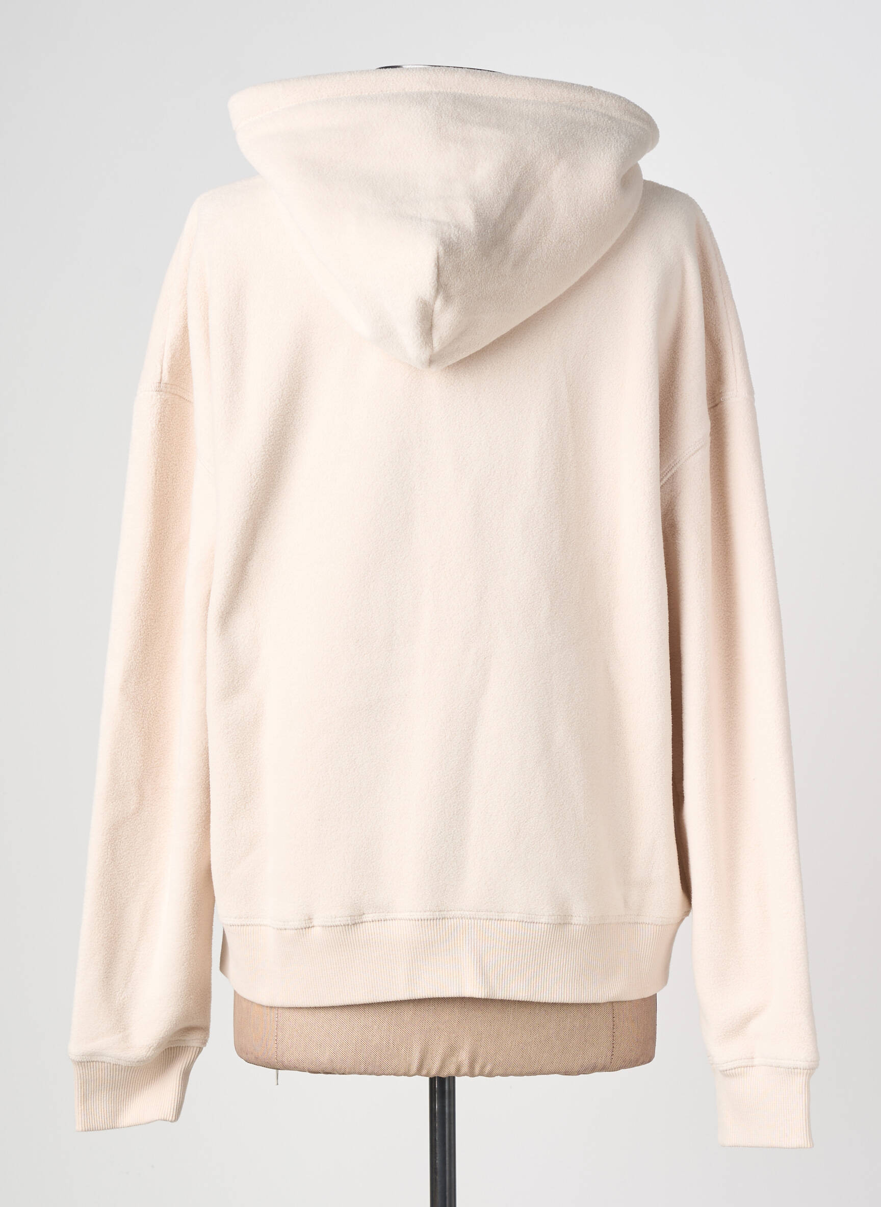 Sweat-shirt à capuche coupe droite manches longues beige TOMMY HILFIGER femme
