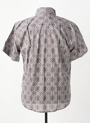 Chemise manches courtes imprimé fantaisie gris SINOE BY BAMBOO'S homme