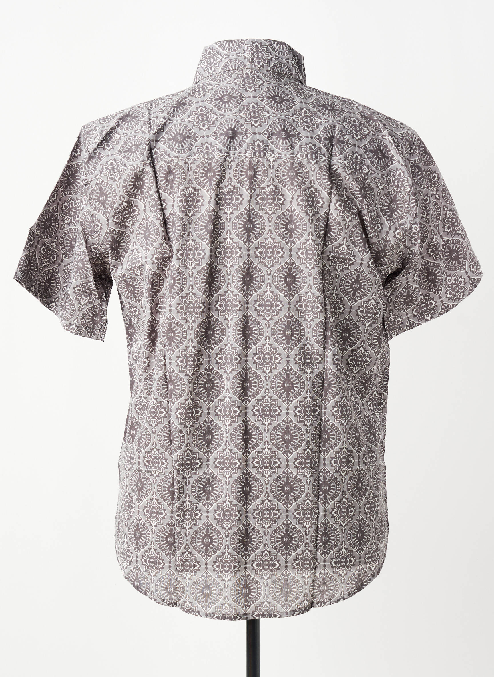 Chemise manches courtes imprimé fantaisie gris SINOE BY BAMBOO'S homme