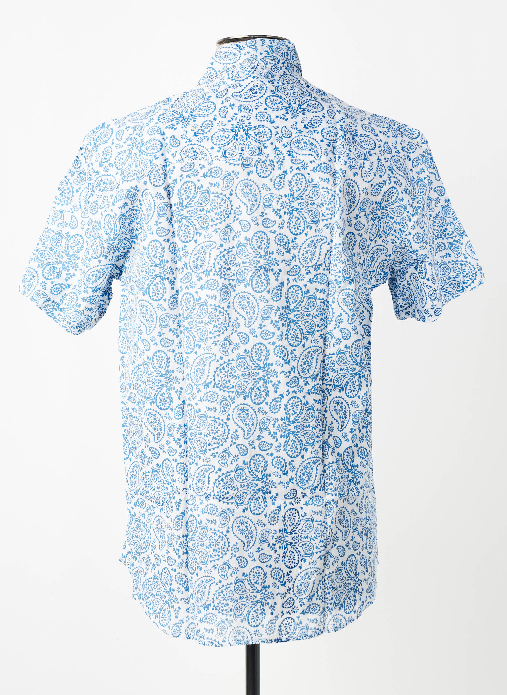 Chemise manches courtes imprimé fantaisie bleu SINOE BY BAMBOO'S homme