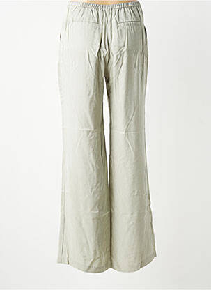 Pantalon large fermeture zip latéral taille normale vert ESE O ESE femme