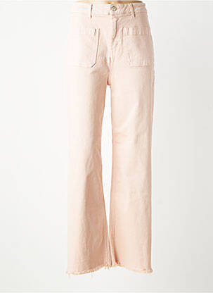 Pantalon droit stretch taille normale rose MUSE femme