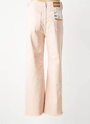 Pantalon droit stretch taille normale rose MUSE femme