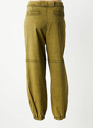 Pantalon droit stretch taille normale vert SOUVENIR femme