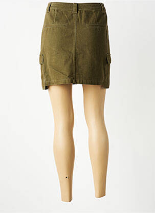 Jupe courte poches vert ORFEO femme