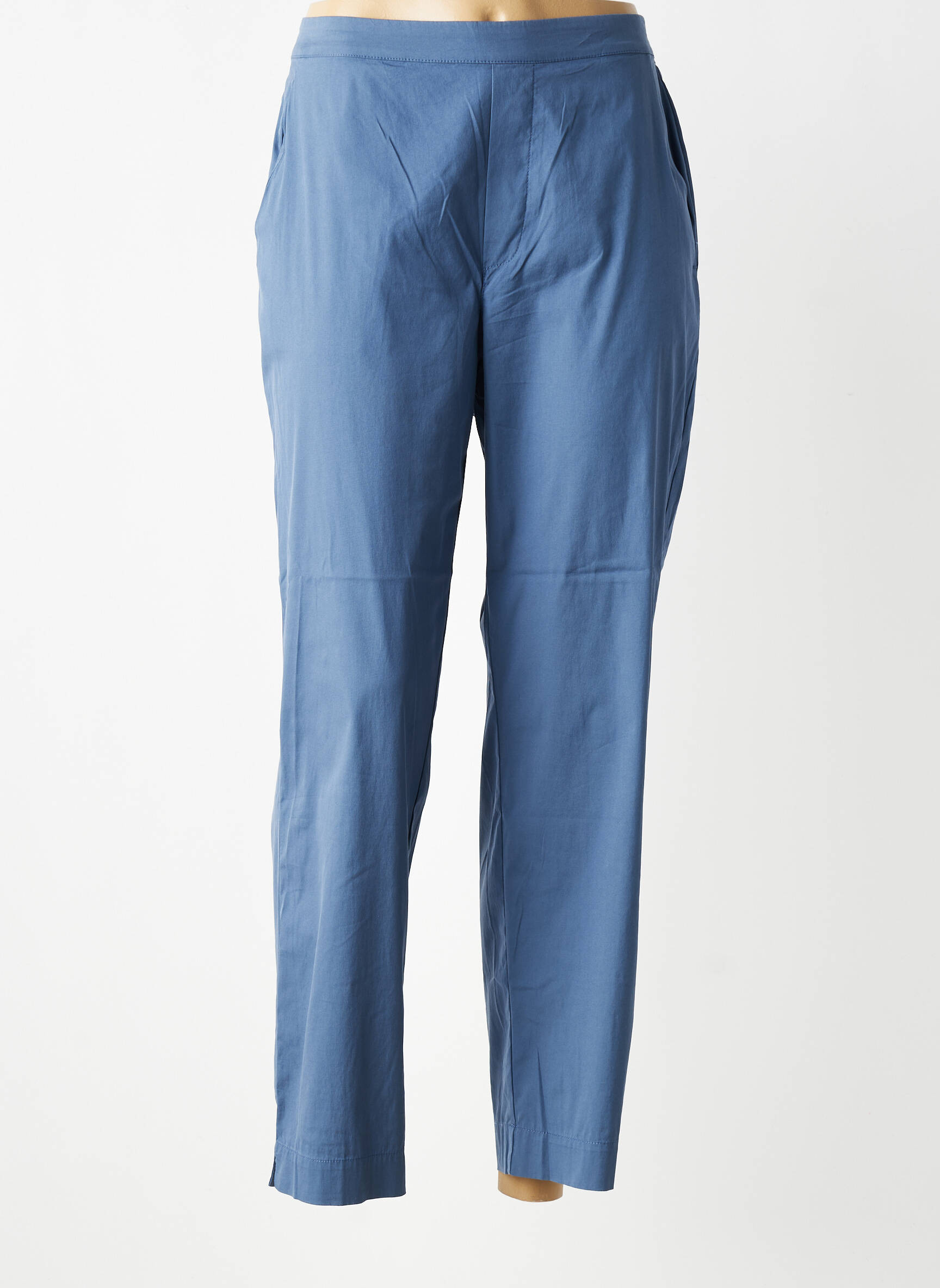 Pantalon droit stretch taille normale bleu ESE O ESE femme