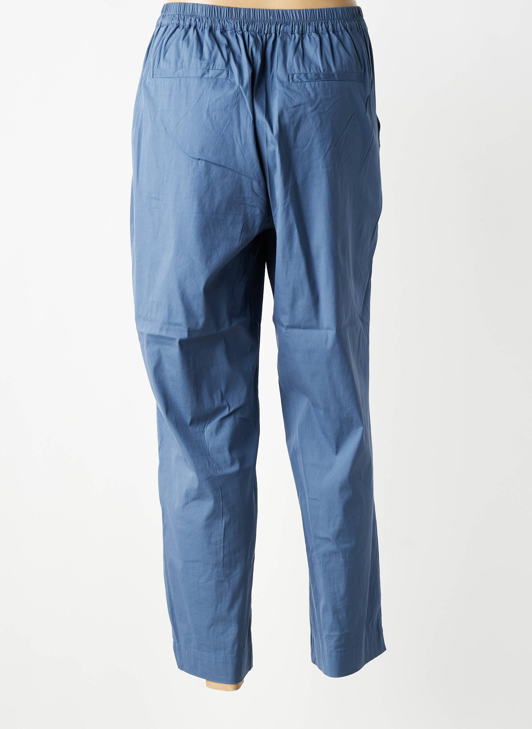 Pantalon droit stretch taille normale bleu ESE O ESE femme