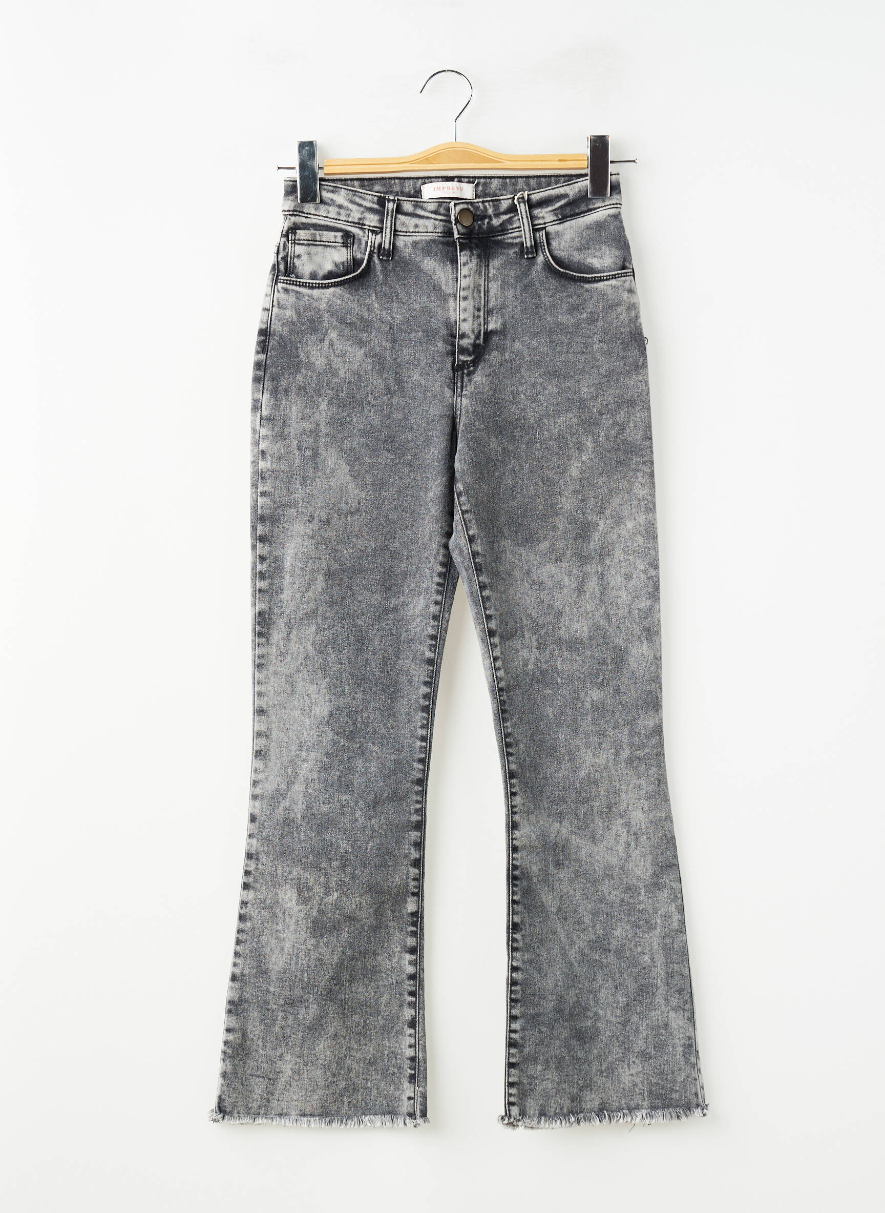 Jeans bootcut taille normale taille normale gris IMPREVU femme
