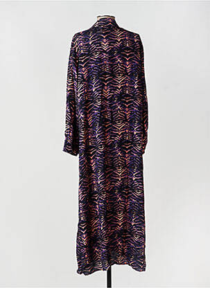 Robe longue manches longues manches longues violet IMPREVU femme