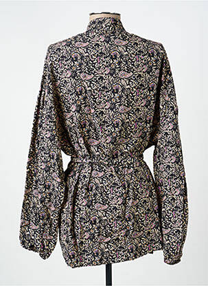 Veste kimono manches longues noir LAURE + MAX femme