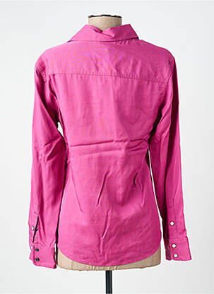 Chemisier coupe cintrée manches longues rose ORFEO femme