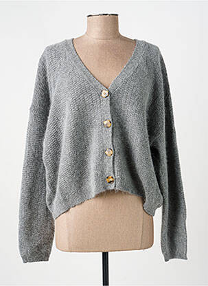 Gilet manches longues resserrée sur le bas gris RUE MAZARINE femme