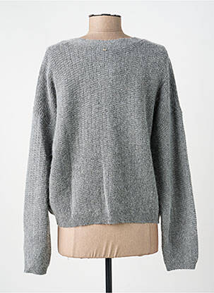 Gilet manches longues resserrée sur le bas gris RUE MAZARINE femme