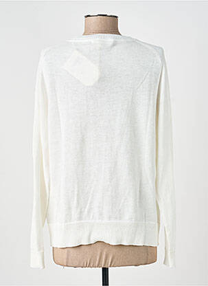 Gilet manches longues col rond beige WHITE STUFF femme