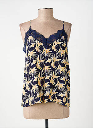 Top manches bretelles ajustables fines bretelles bleu POM AMSTERDAM femme