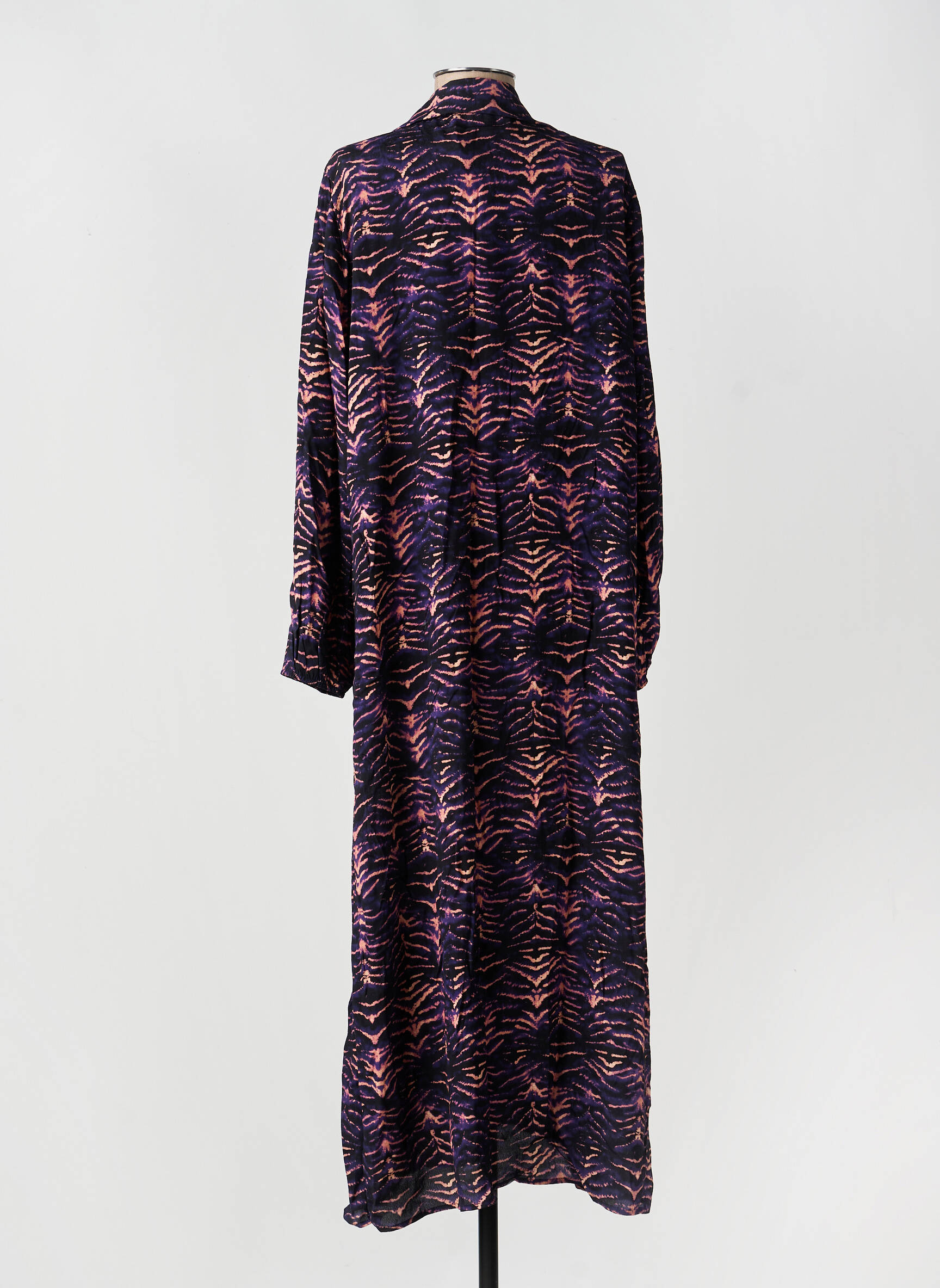 Robe longue manches longues manches longues violet IMPREVU femme