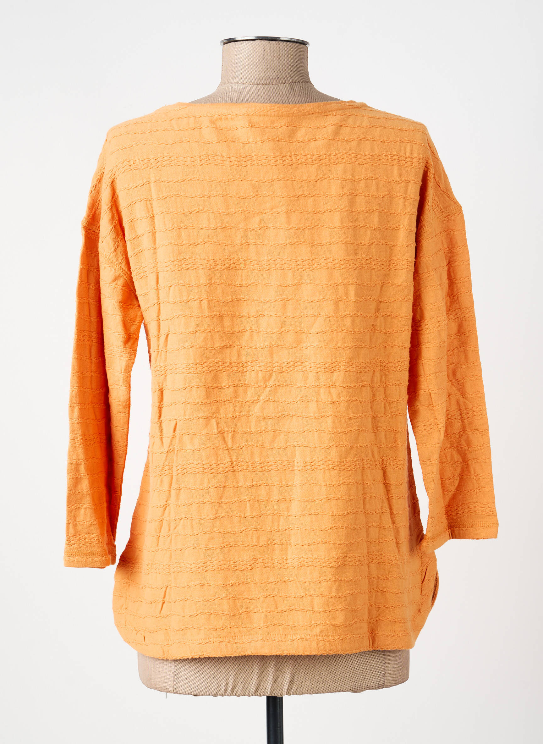 T-shirt manches 3/4 manches 3/4 orange WHITE STUFF femme