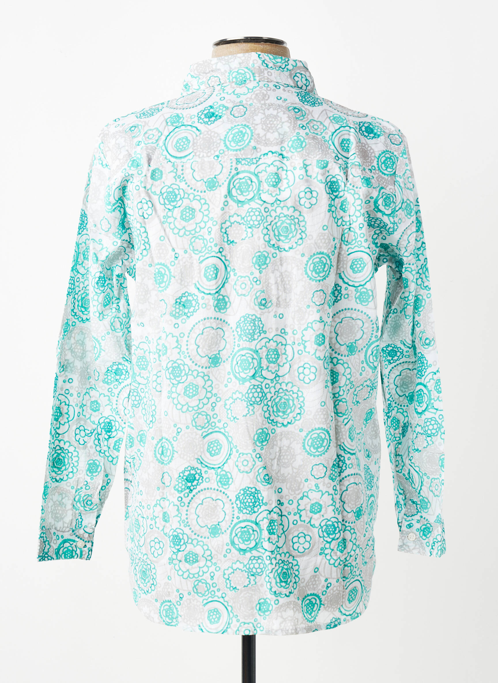 Chemise manches longues imprimé fantaisie vert BAMBOO'S homme