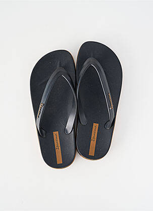 Tongs bout rond noir IPANEMA homme