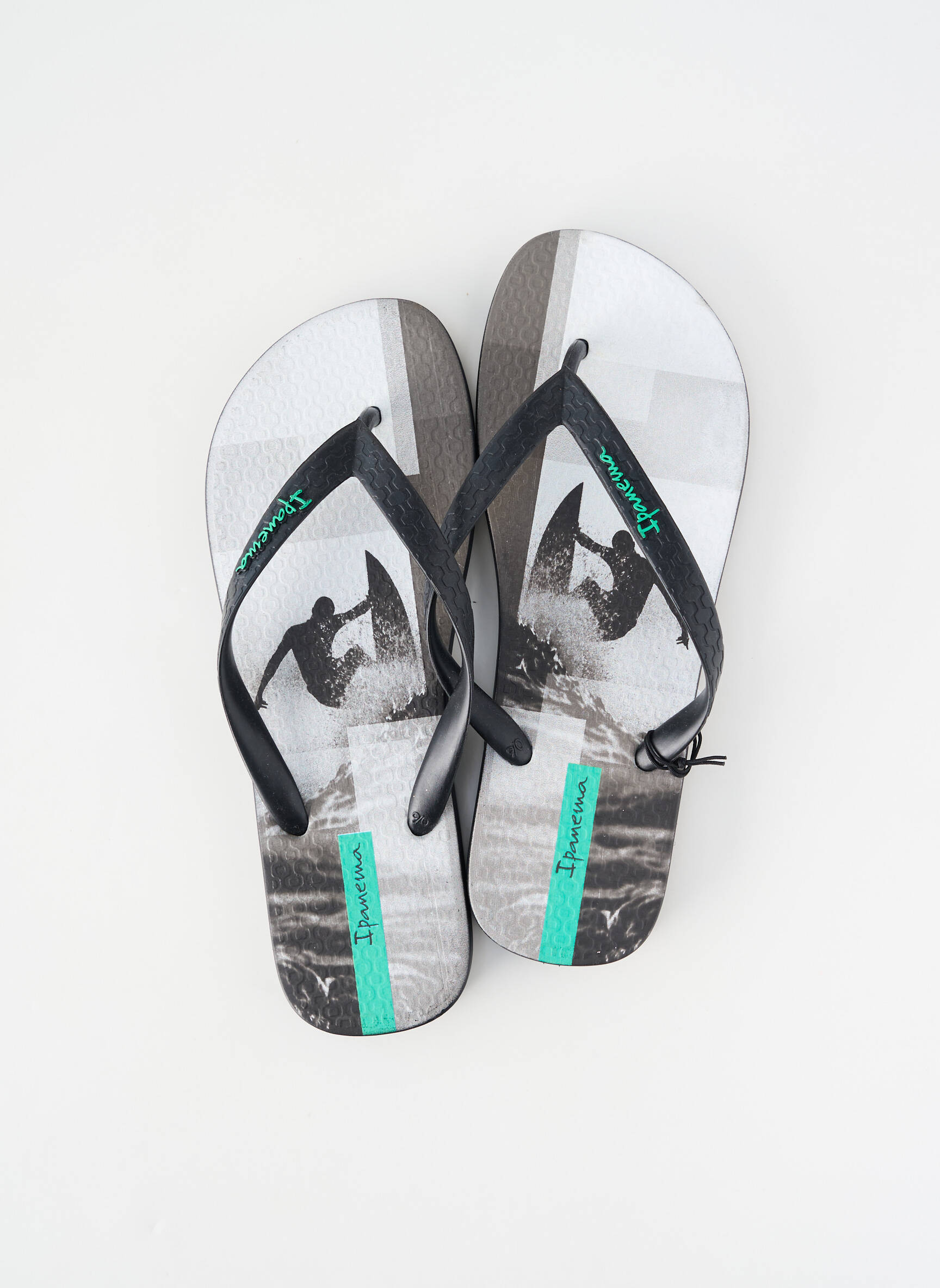 Tongs bout rond noir IPANEMA homme