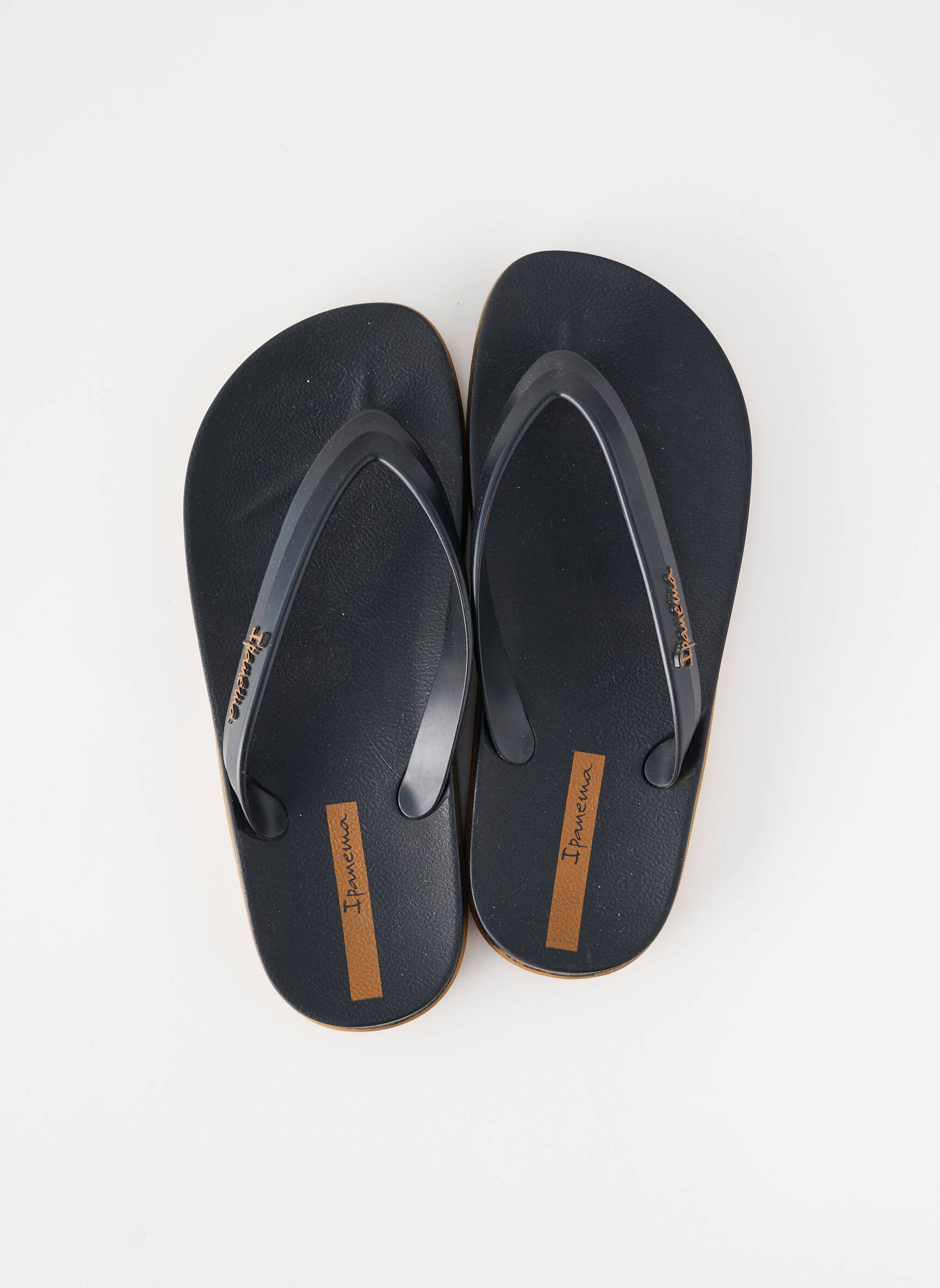 Tongs bout rond noir IPANEMA homme