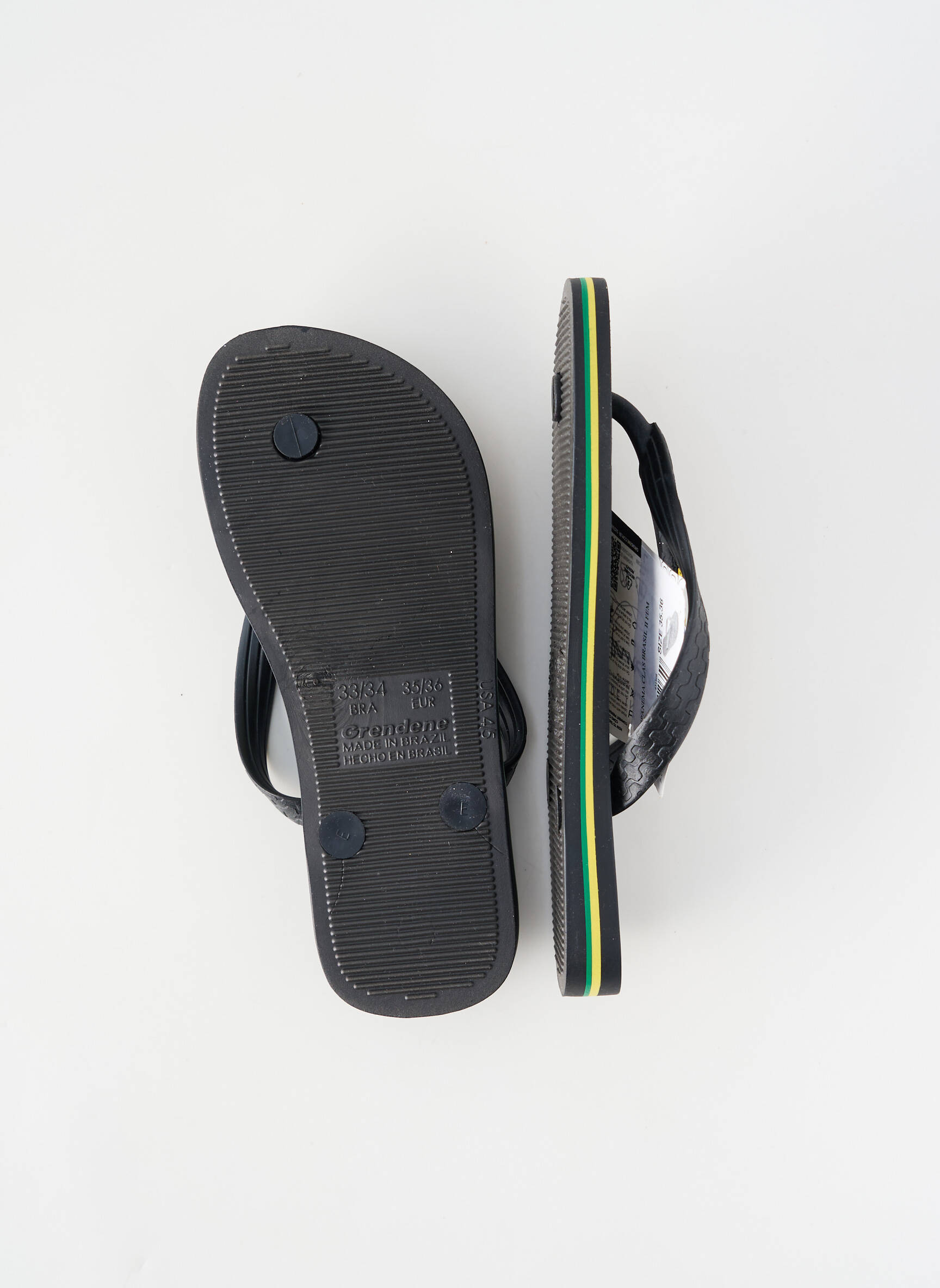 Tongs bout rond noir IPANEMA homme