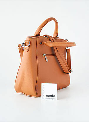 Sac fermeture zippée forme rectangulaire marron NAF NAF femme