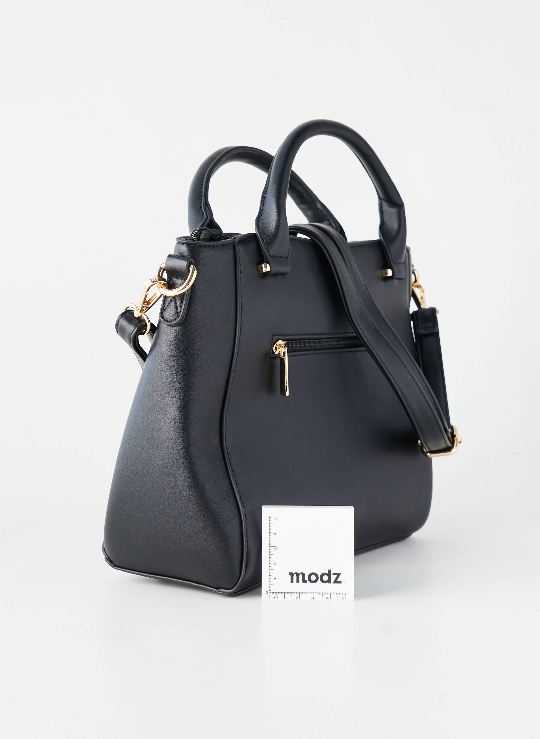 Sac fermeture zippée forme rectangulaire noir NAF NAF femme