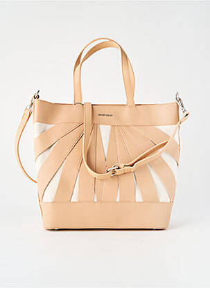 Sac forme cabas forme cabas beige NAF NAF femme