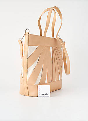 Sac forme cabas forme cabas beige NAF NAF femme