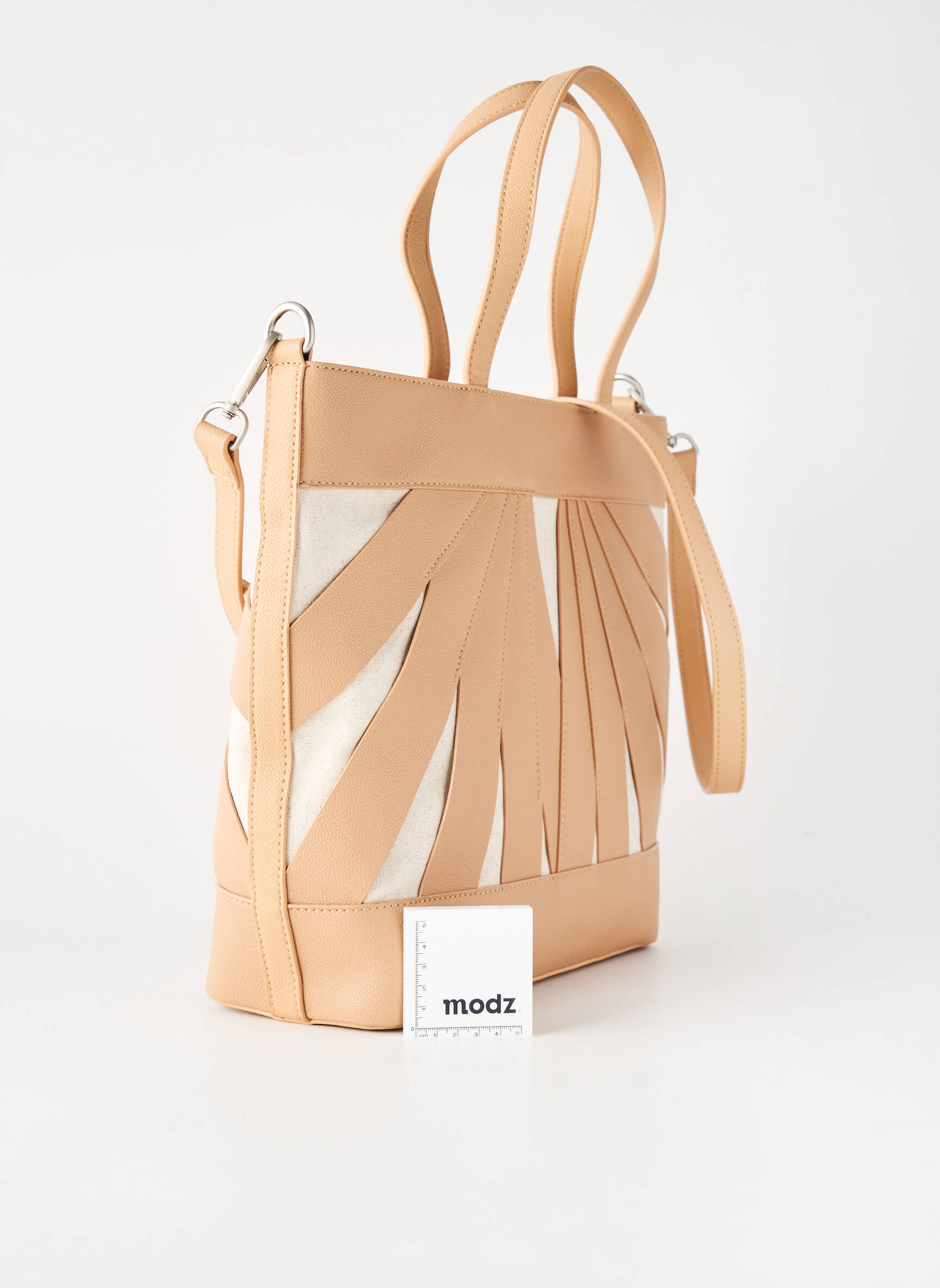 Sac forme cabas forme cabas beige NAF NAF femme