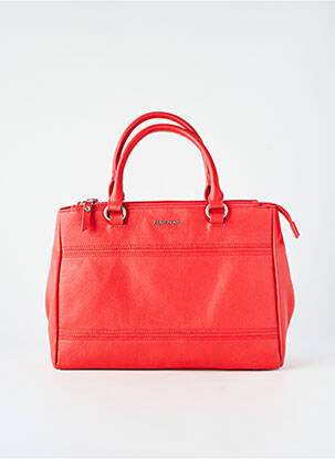 Sac fermeture zippée forme rectangulaire rouge NAF NAF femme