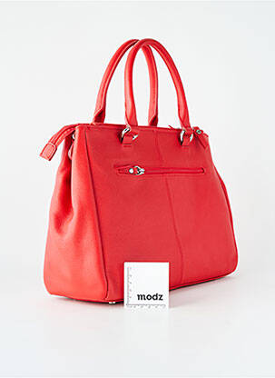 Sac fermeture zippée forme rectangulaire rouge NAF NAF femme