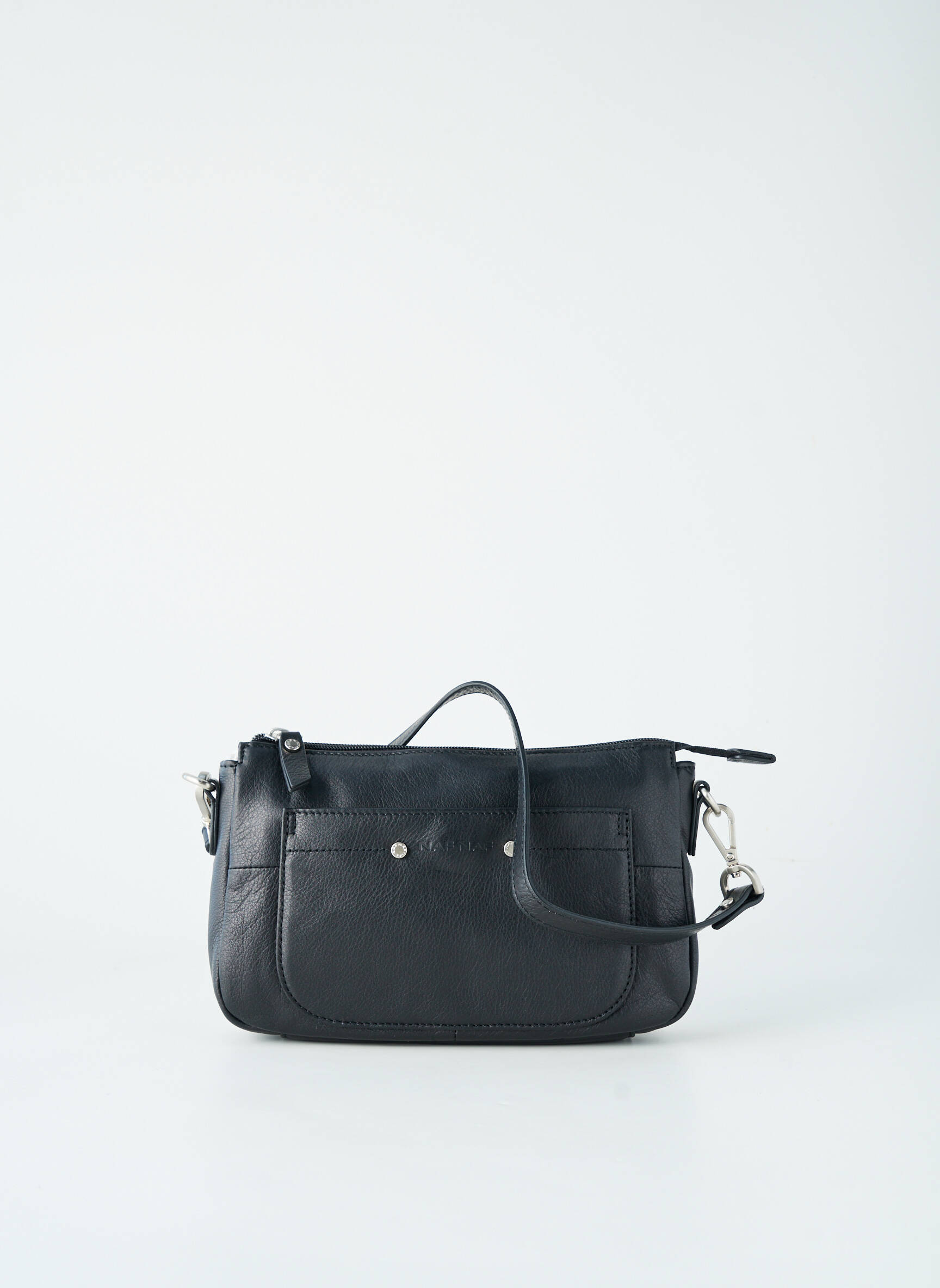 Sac fermeture zippée forme rectangulaire noir NAF NAF femme