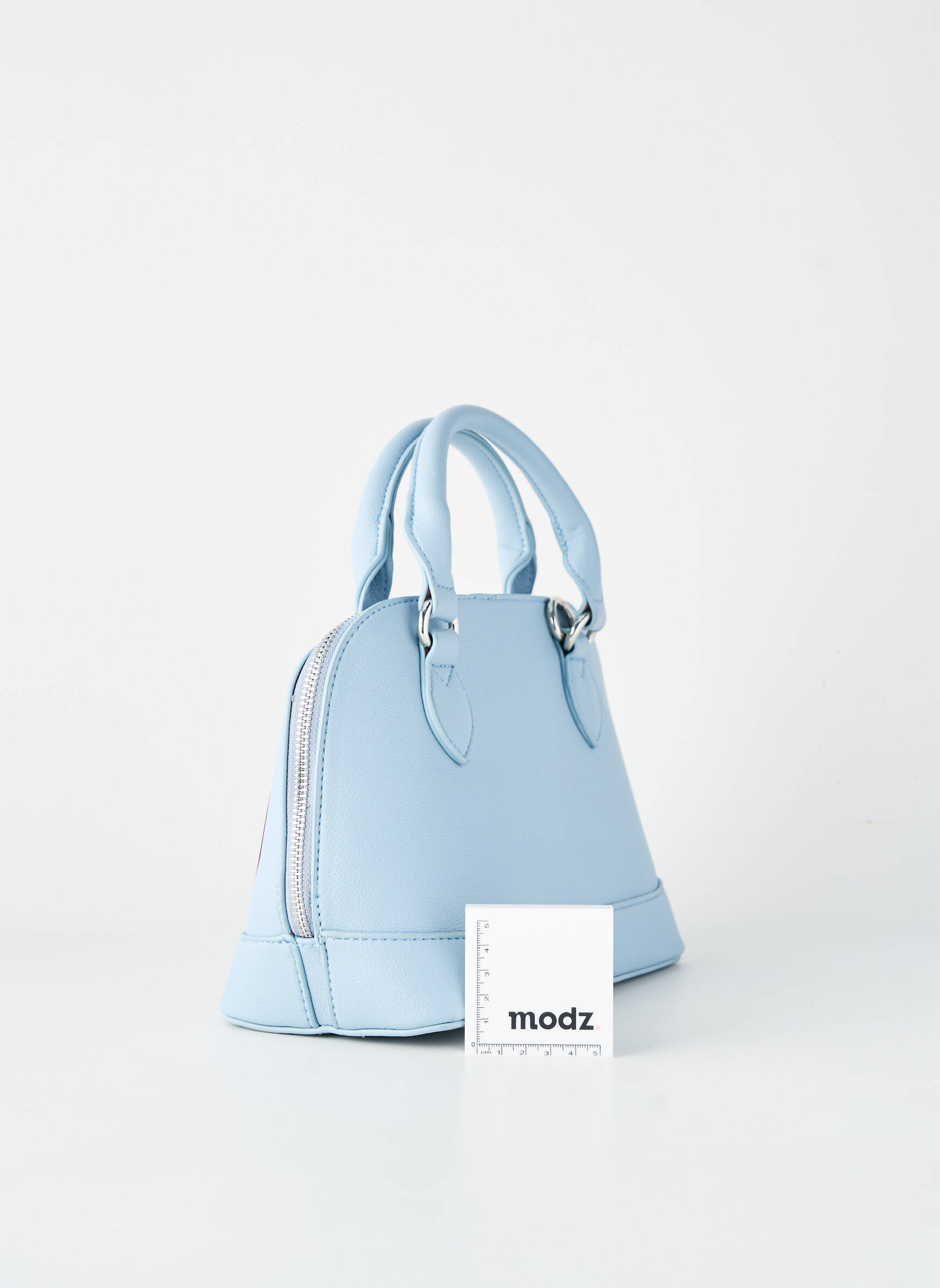Sac fermeture zippée forme rectangulaire bleu NAF NAF femme