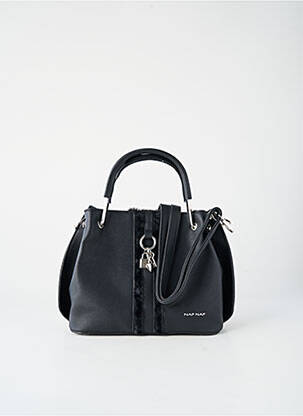 Sac fermeture zippée forme rectangulaire noir NAF NAF femme