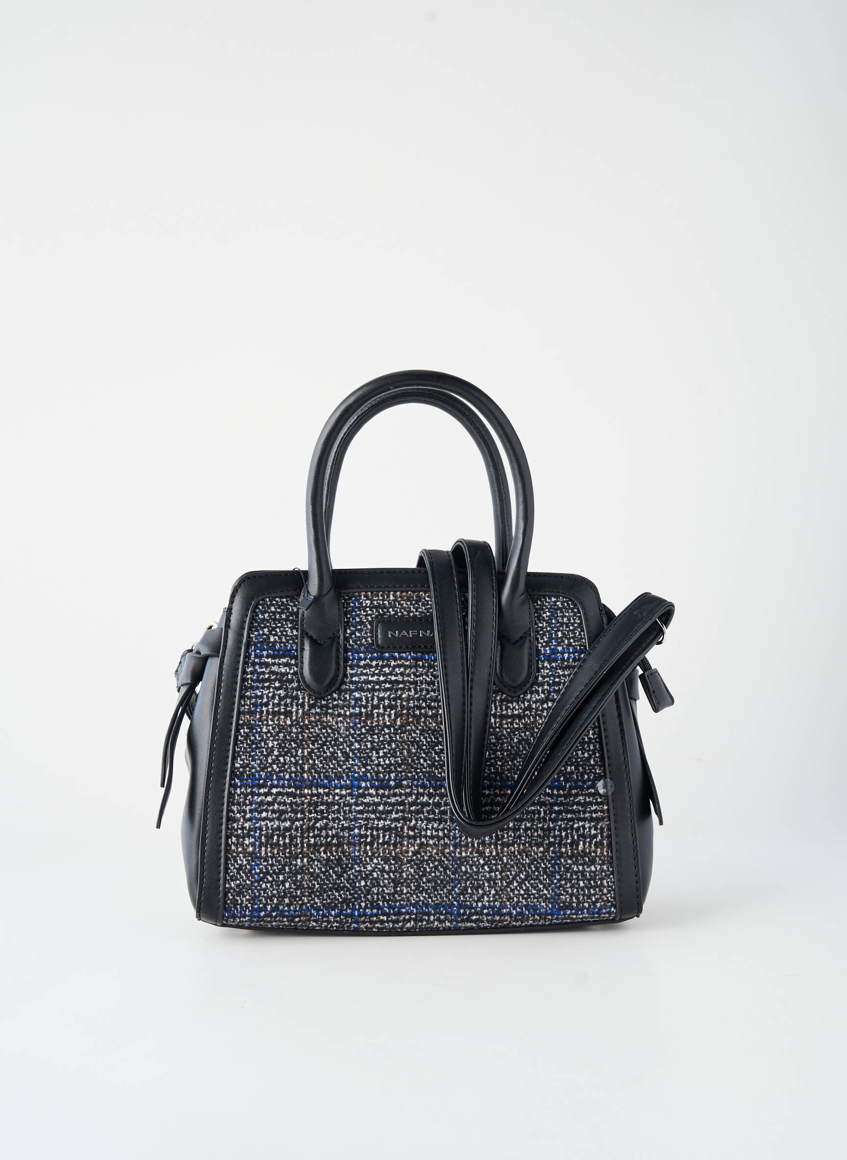Sac fermeture zippée forme rectangulaire noir NAF NAF femme