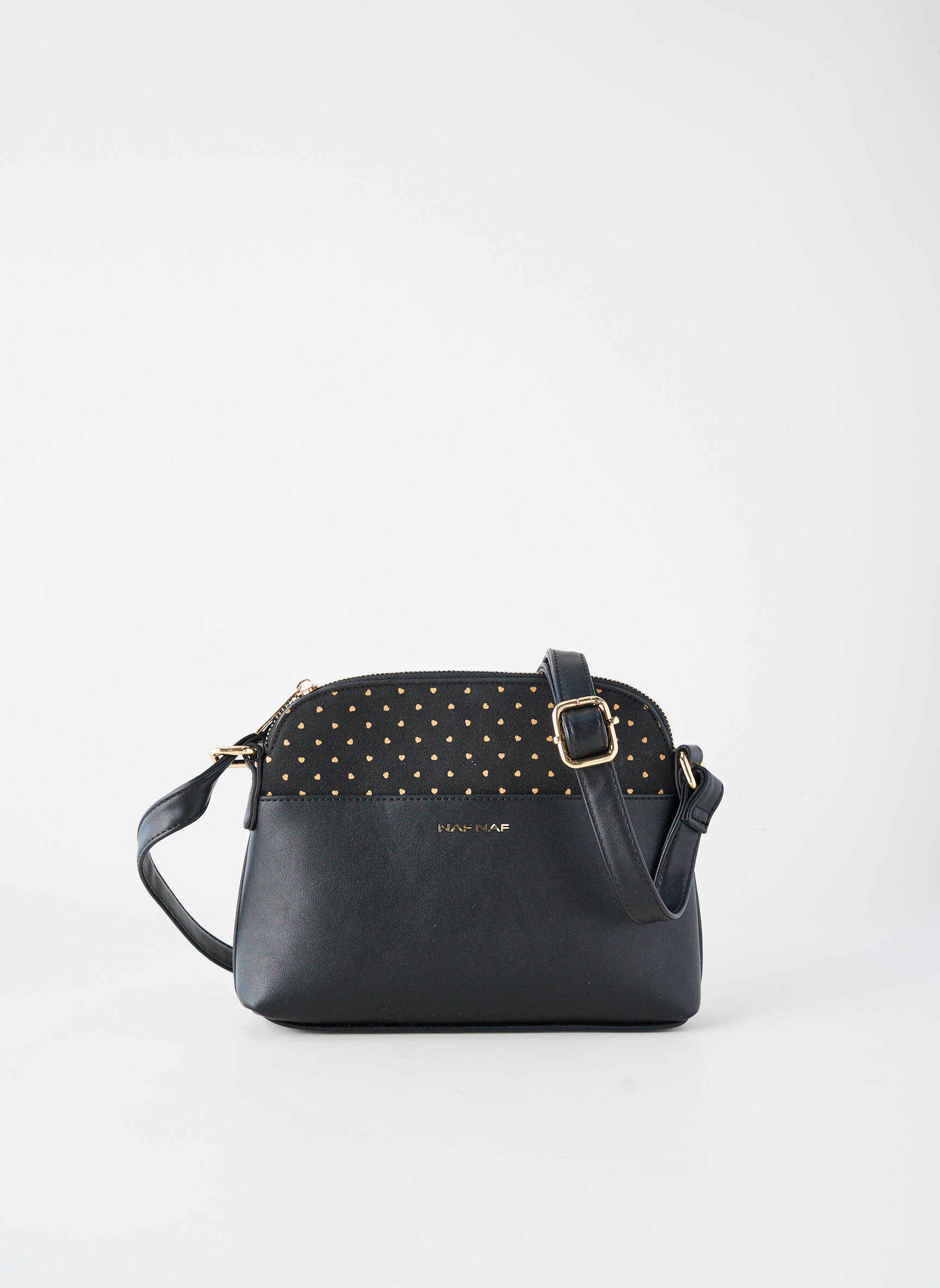 Sac fermeture zippée forme rectangulaire noir NAF NAF femme