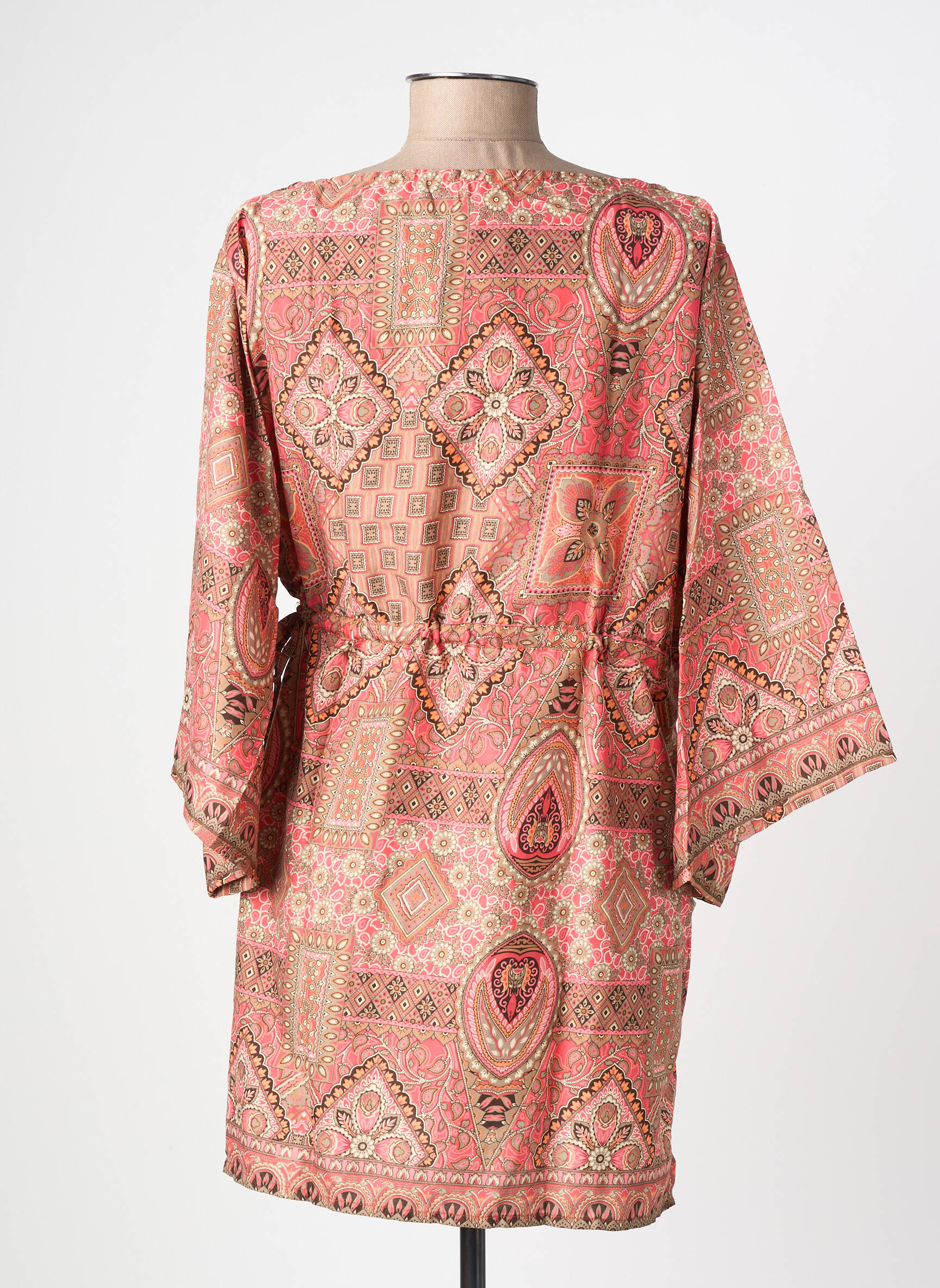 Tunique manches longues imprimé fantaisie orange SINOE BY BAMBOO'S femme
