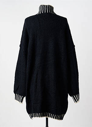 Robe pull stretch manches longues noir IKOONE&BIANKA femme