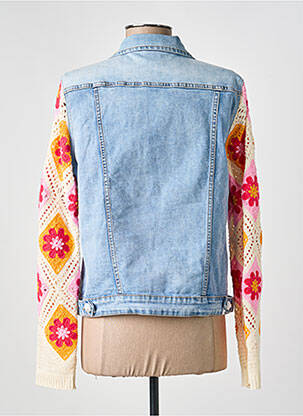 Veste casual poches bleu MAISON ONADO femme