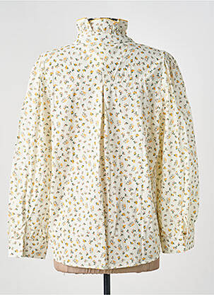 Chemisier imprimé fleurs manches longues jaune SEASON femme