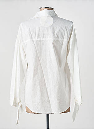 Chemisier coupe droite manches longues blanc MAISON ONADO femme
