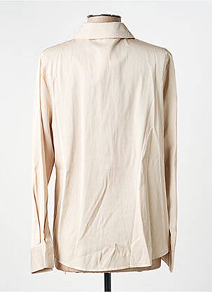 Chemisier coupe fluide manches longues beige EXQUISS'S femme