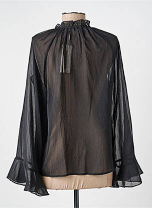 Blouse légère et transparente manches longues noir PEACE N'LOVE femme