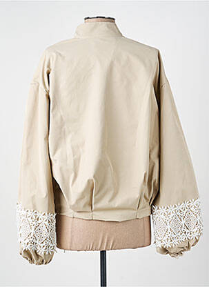 Blouson effet matière satinée beige KEZY femme